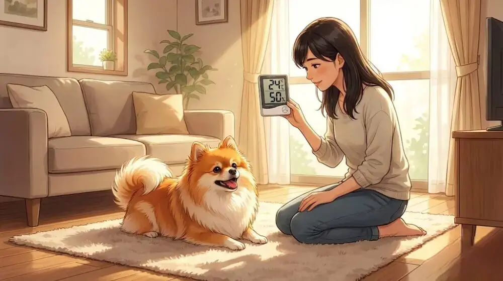 ポメラニアンの適温と湿度の目安